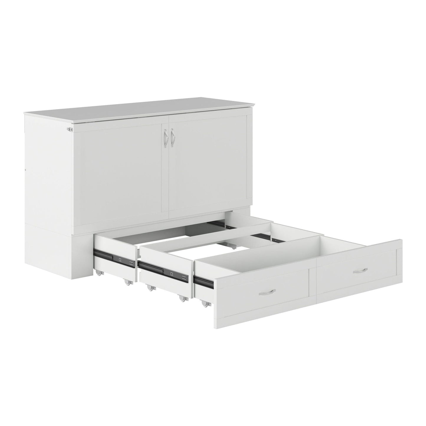 AFI Furnishings AFI Raleigh Murphy Bed Chest Queen White