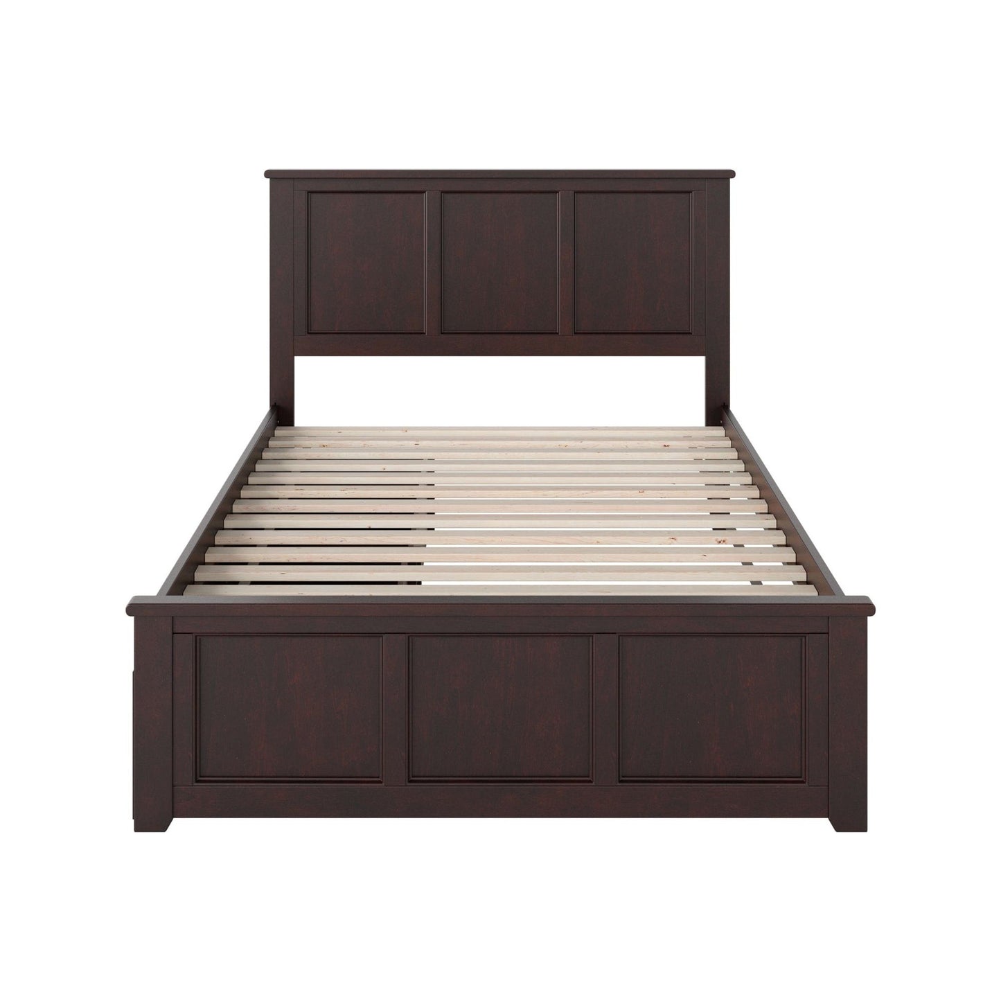 AFI Furnishings Madison Full Platform Bed with Matching Foot Board with 2 Urban Bed Drawers