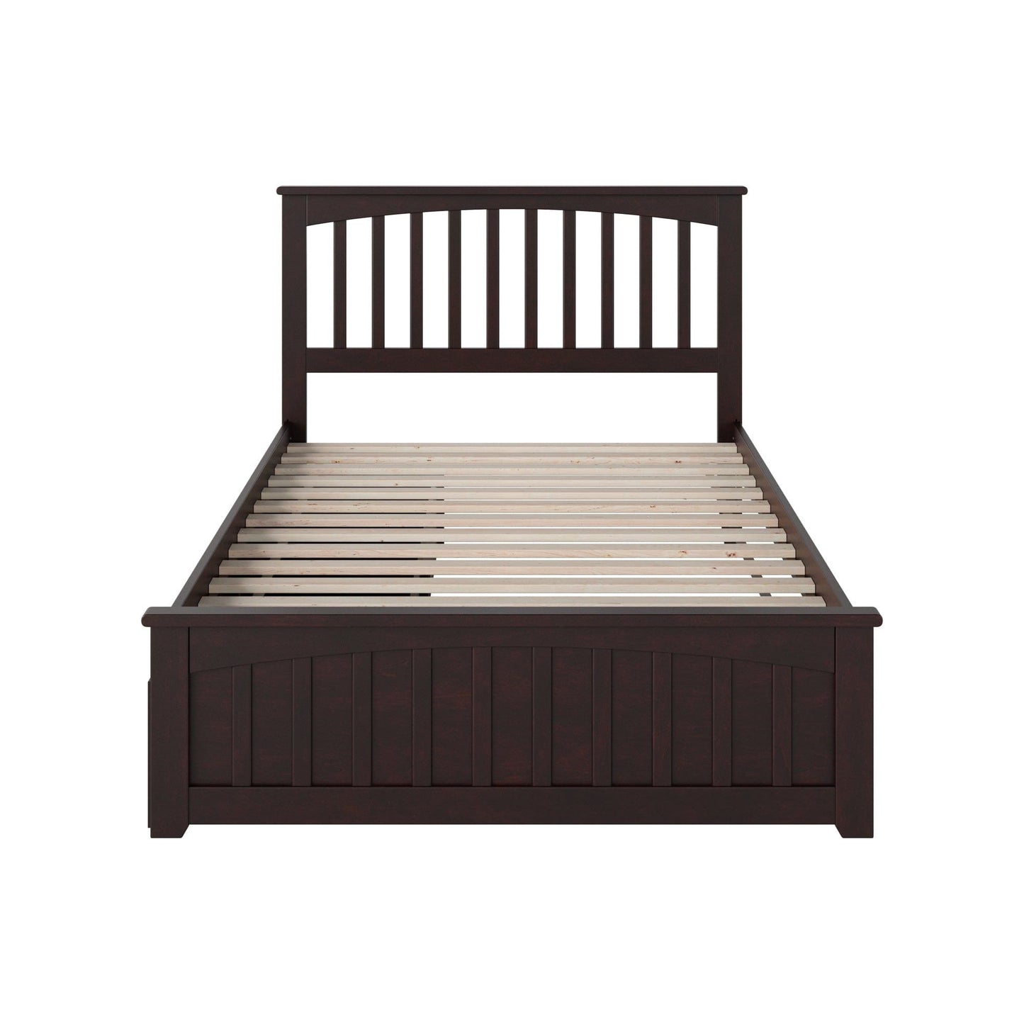 AFI Furnishings Mission Full Platform Bed with Matching Foot Board with 2 Urban Bed Drawers