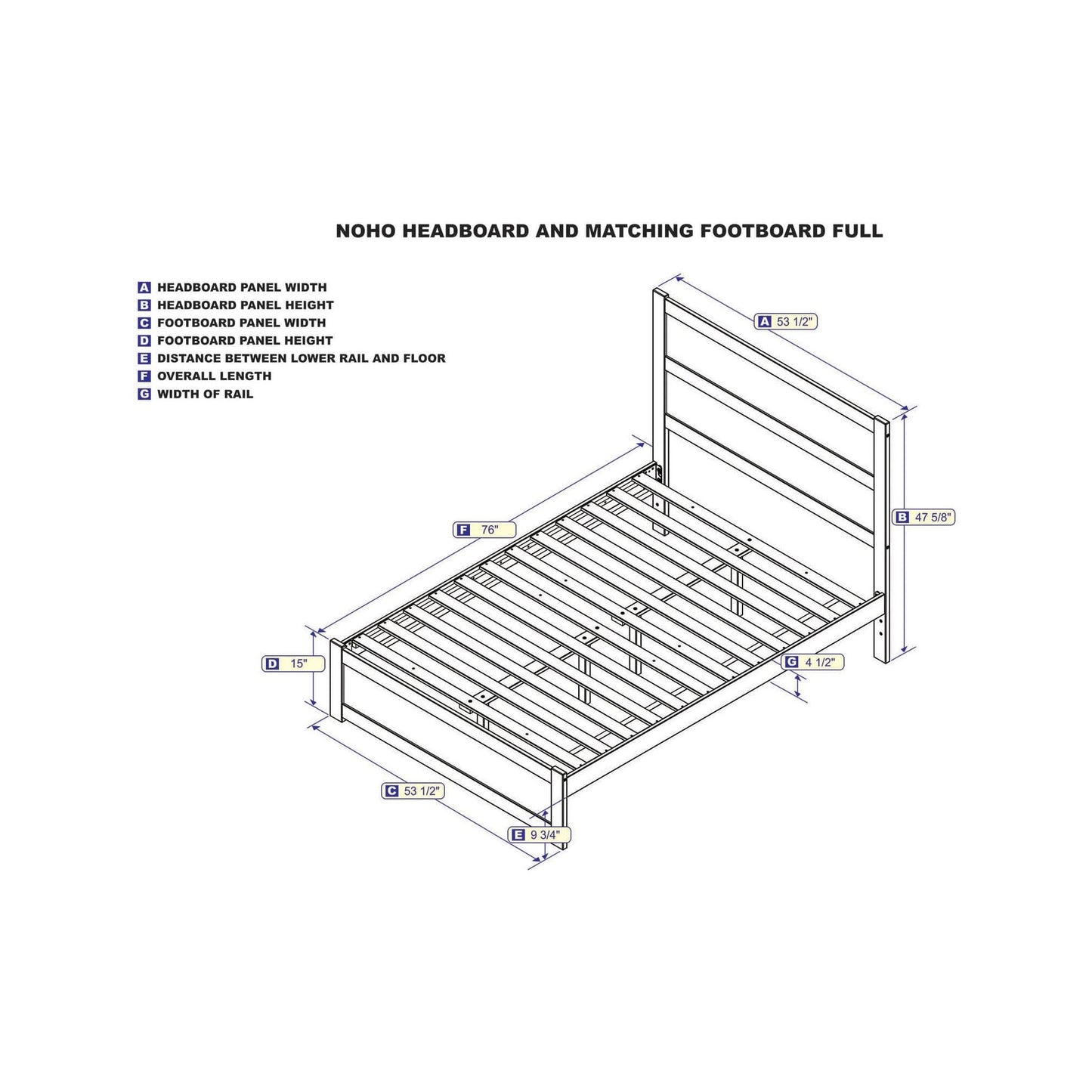 AFI Furnishings NoHo Full Bed with Footboard in Espresso AG9160031