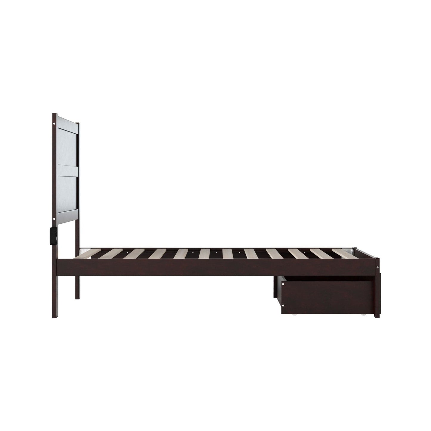 AFI Furnishings NoHo Twin Bed with Foot Drawer in Espresso AG9112221