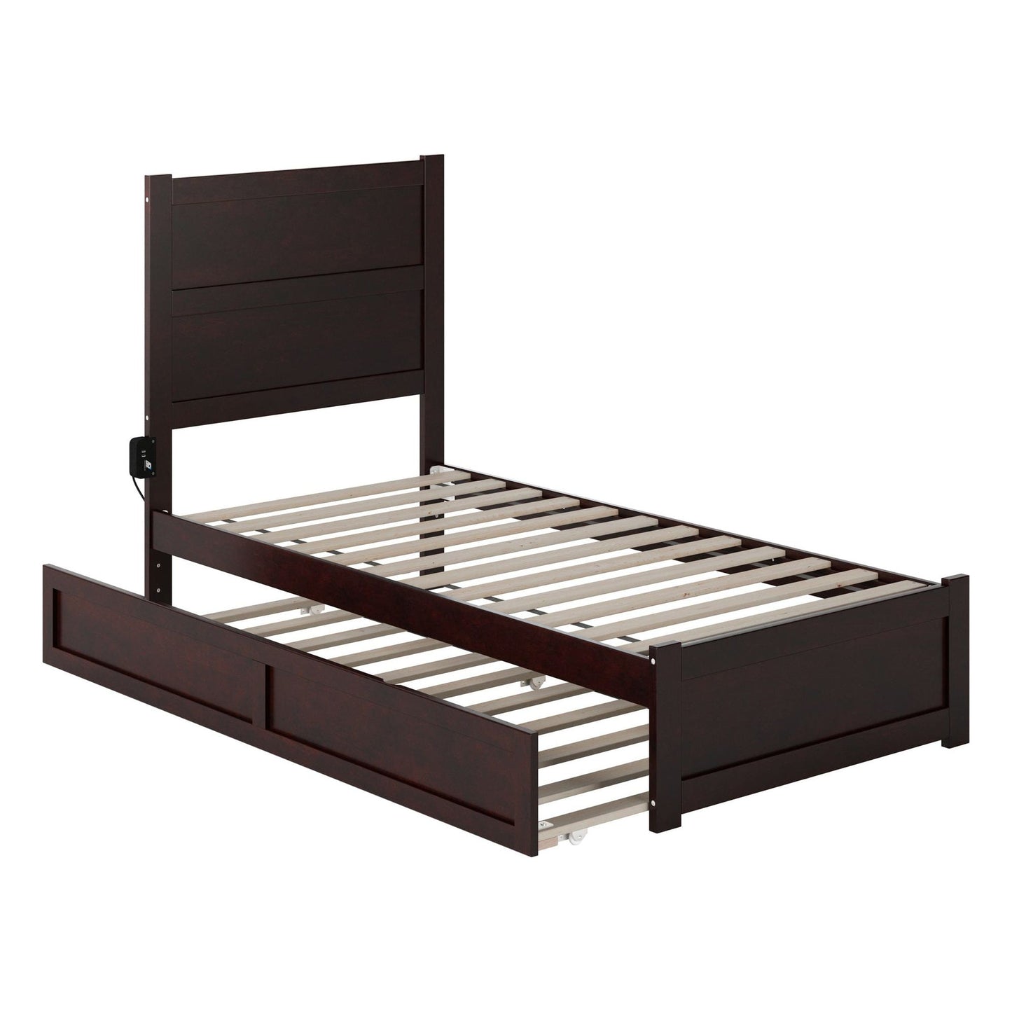 AFI Furnishings NoHo Twin Bed with Footboard and Twin Trundle in Espresso AG9161221