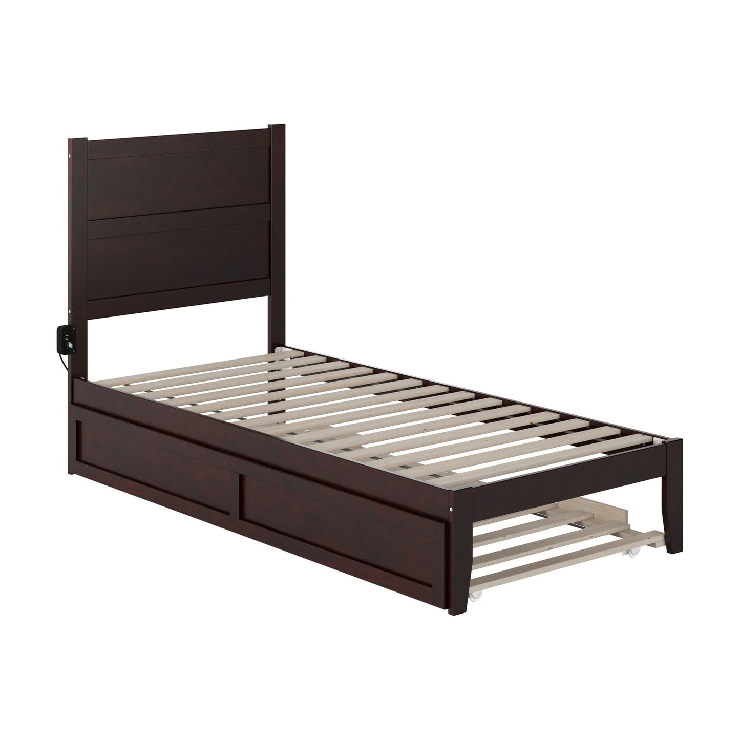 AFI Furnishings NoHo Twin Extra Long Bed with Twin Extra Long Trundle in Espresso AG9111111