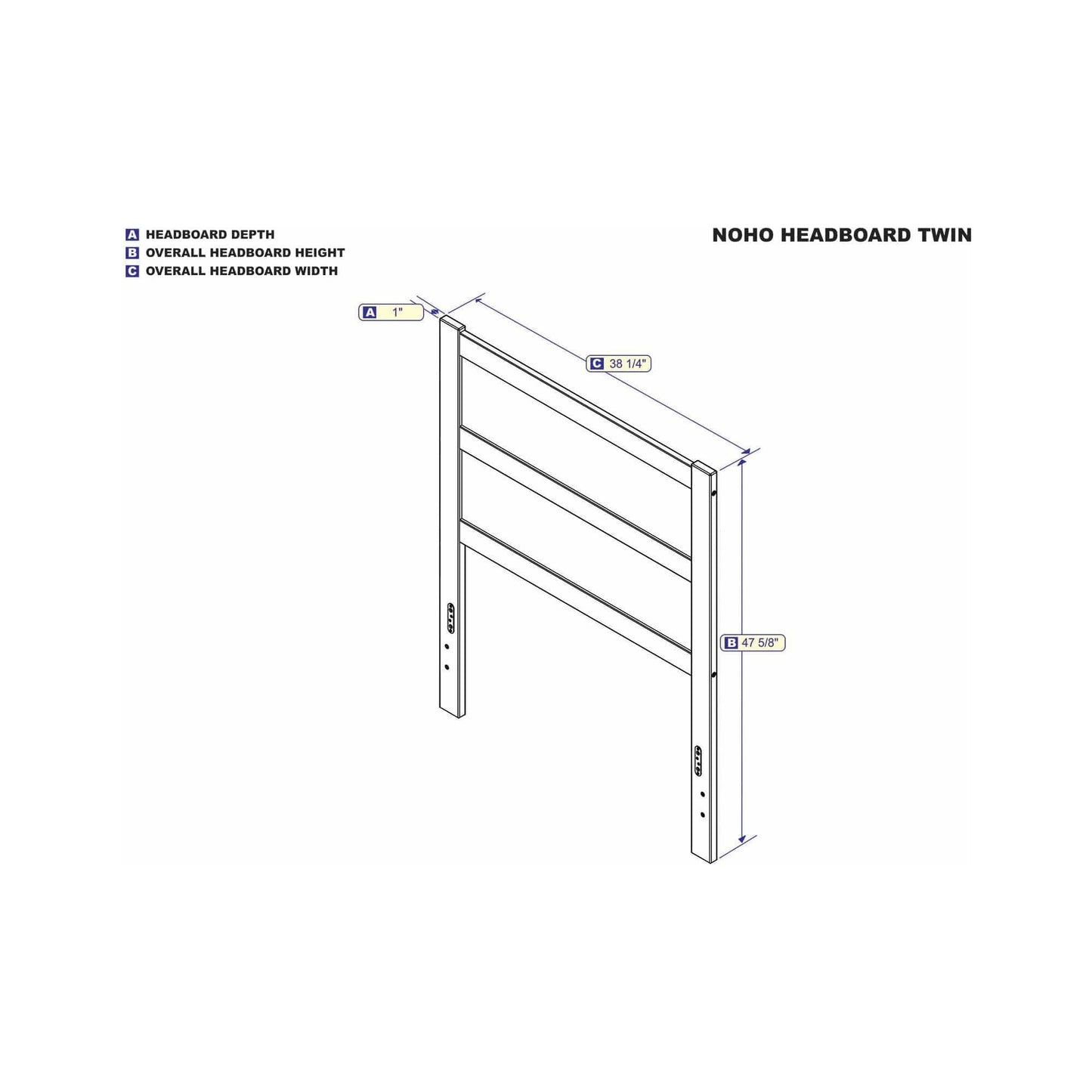 AFI Furnishings NoHo Twin Headboard in Espresso AG9100121