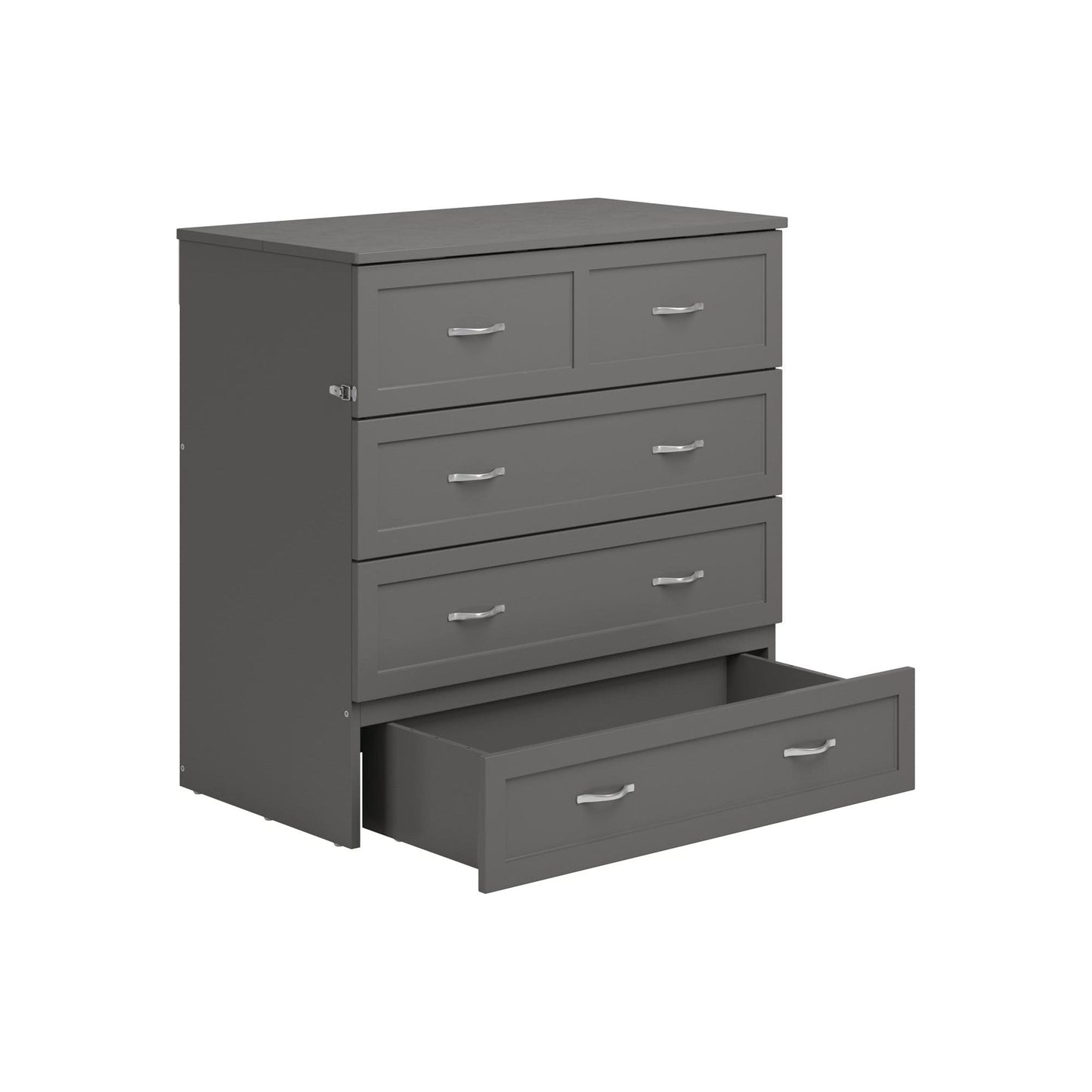 AFI Furnishings Northfield Twin Extra Long Murphy Bed Chest Grey