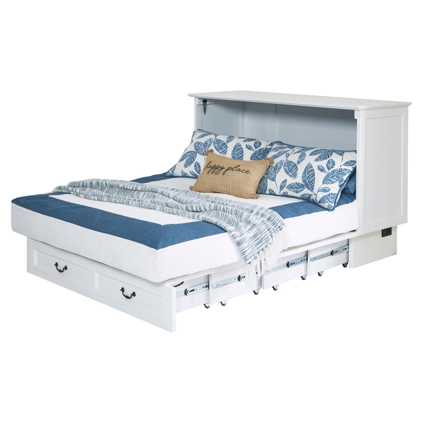 Arason Copy of Arason Kingston Creden-ZzZ Cabinet Bed- Queen in White