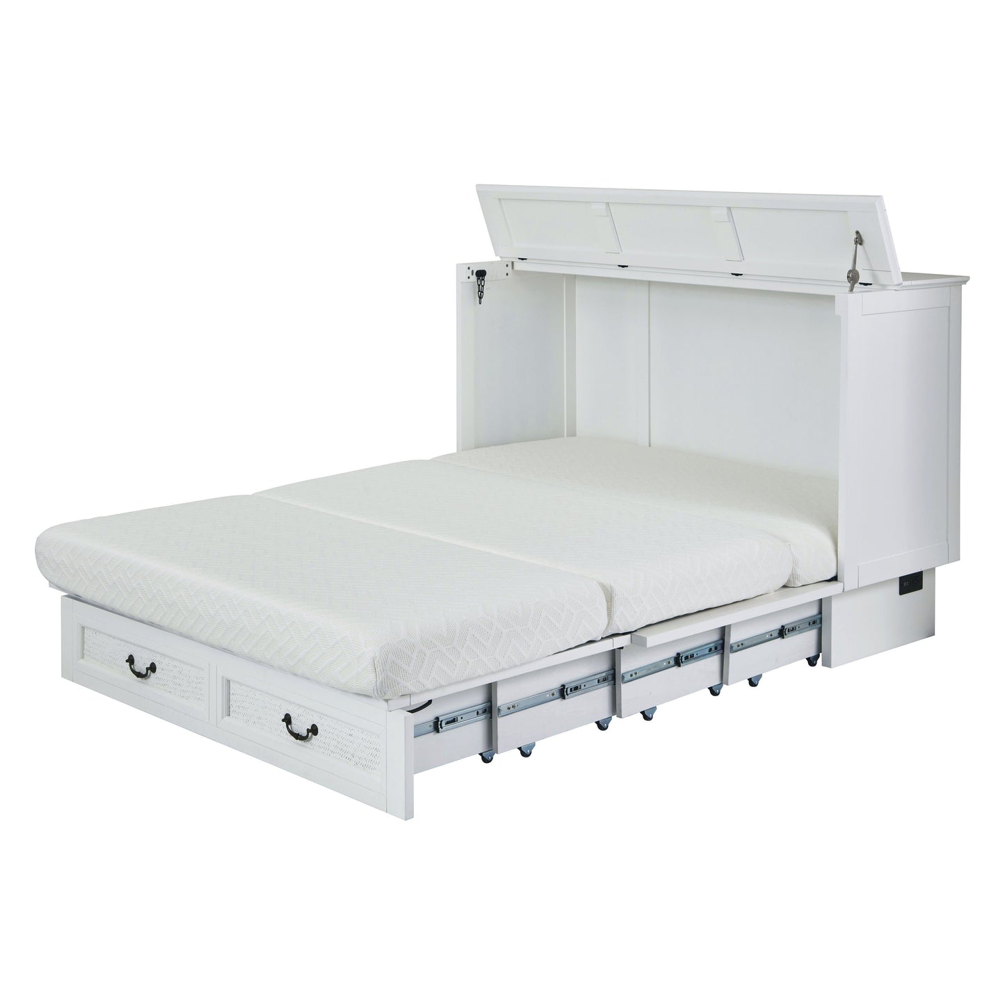 Arason Copy of Arason Kingston Creden-ZzZ Cabinet Bed- Queen in White