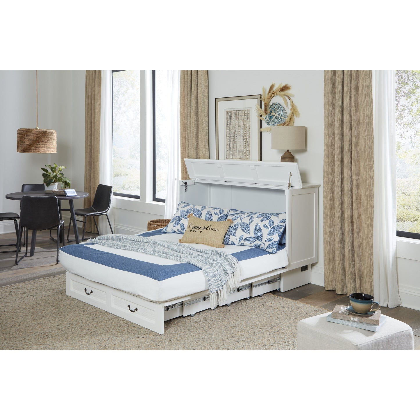 Arason Copy of Arason Kingston Creden-ZzZ Cabinet Bed- Queen in White