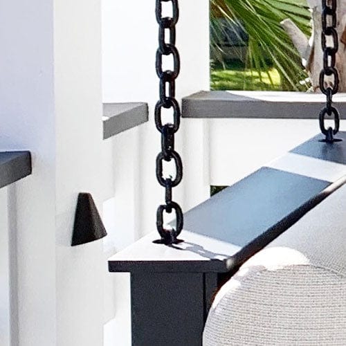 Lowcountry Swing Beds Powder Coated Black Chain for 12' Ceiling