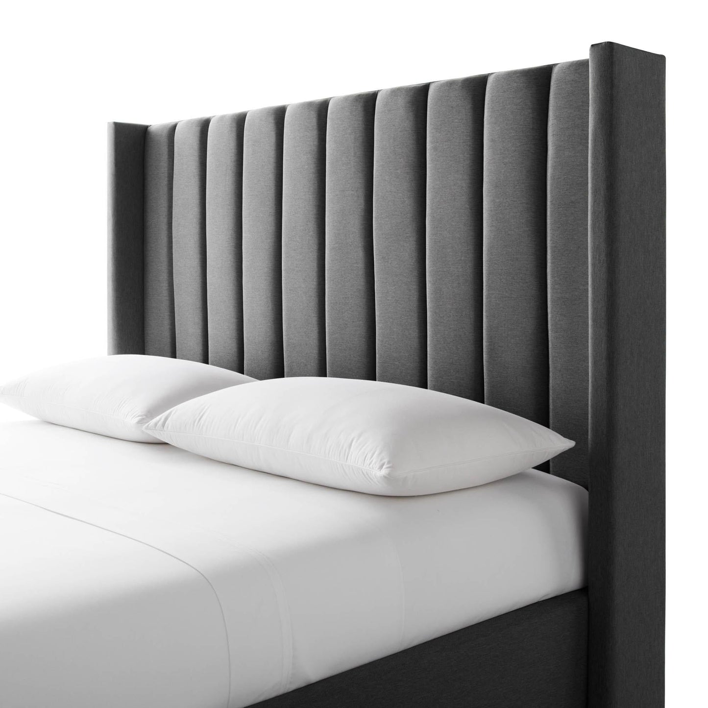 Malouf Malouf Blackwell Headboard King/ Cal King in Charcoal STKKCHBLWBHB