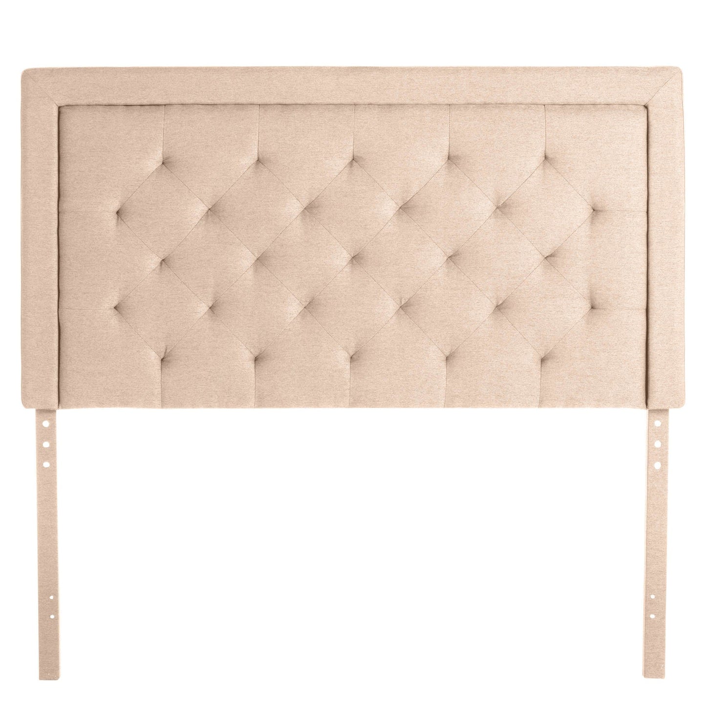 Malouf Malouf Hennessy Headboard Queen Size in Oat STQQOAHENNHB