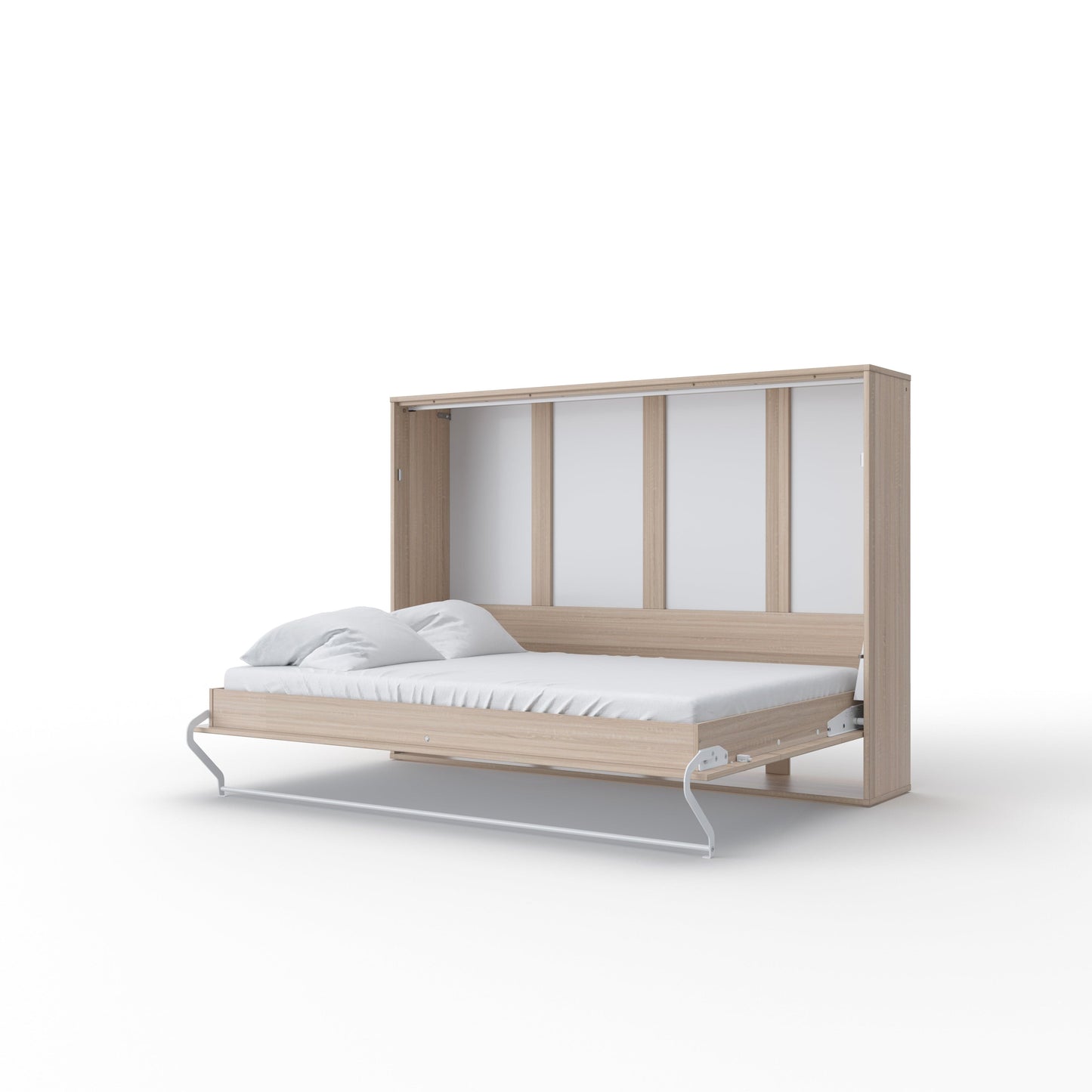 Maxima House European Horizontal Twin Size Murphy Bed Brescia with mattress