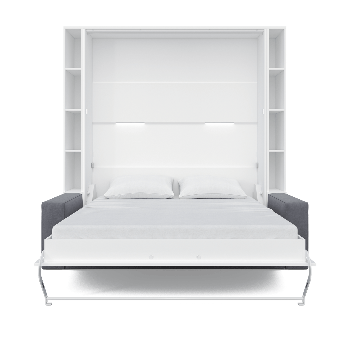 Maxima House Invento Murphy Bed Vertical, Queen, Sofa & 2 Cabinets ...