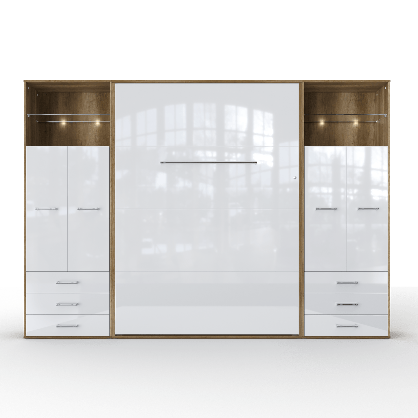 Maxima House Vertical Murphy Bed Invento. European Queen + 2 cabinets