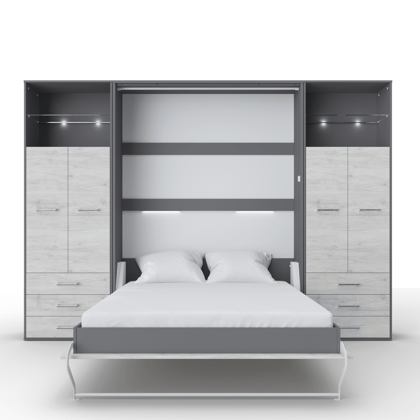 Maxima House Vertical Murphy Bed Invento. European Queen + 2 cabinets