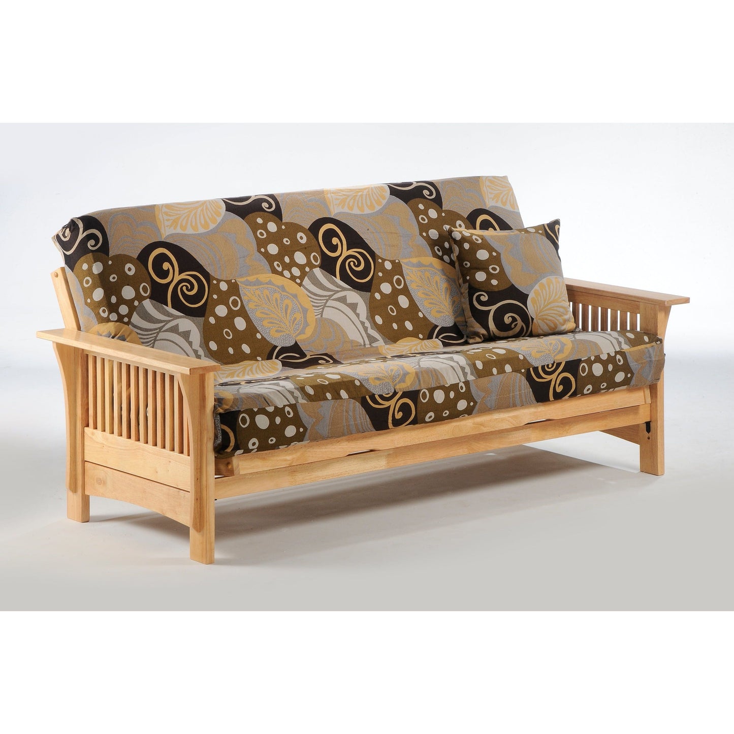 Night and Day Autumn Full Futon Frame in cherry finish