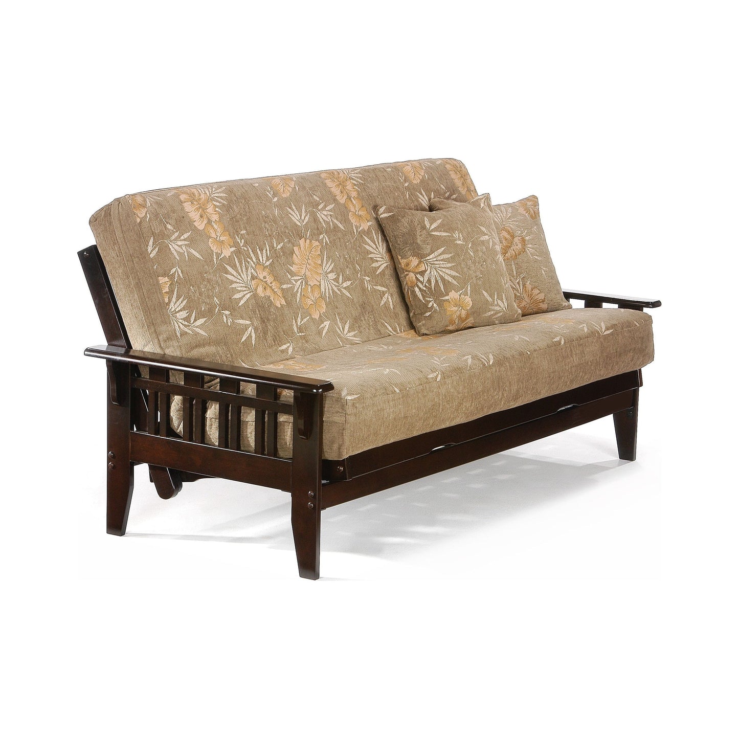 Night and Day Kingston Full Futon Frame in black walnut finish