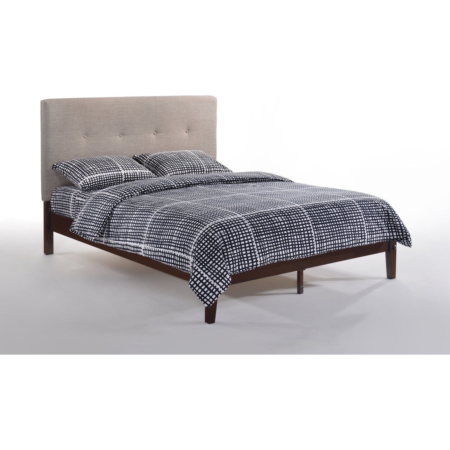 Night And Day Paprika California King Bed in Charcoal with Chocolate Finish Frame (P Series)