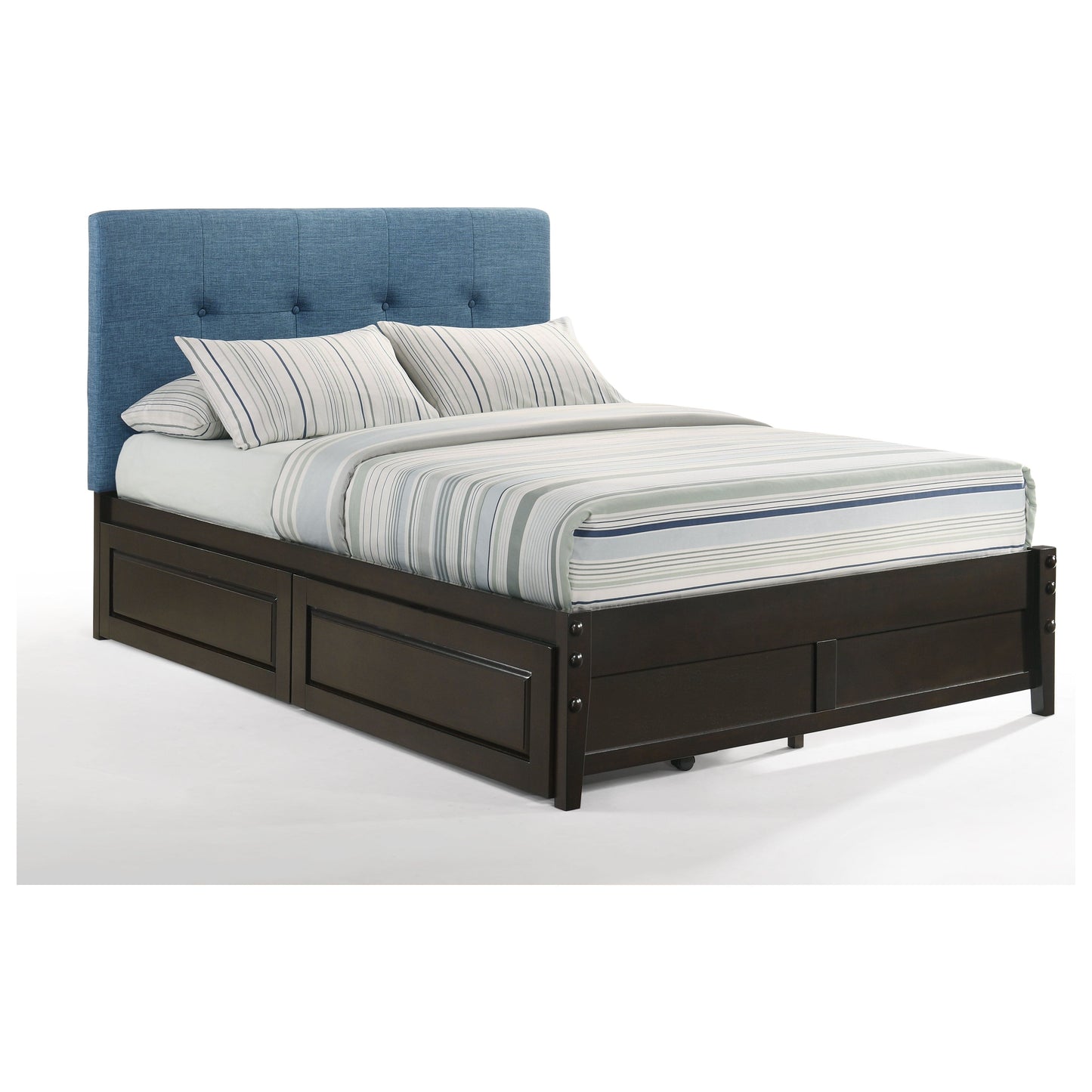 Night And Day Paprika California King Bed in Charcoal with Chocolate Finish Frame (P Series)