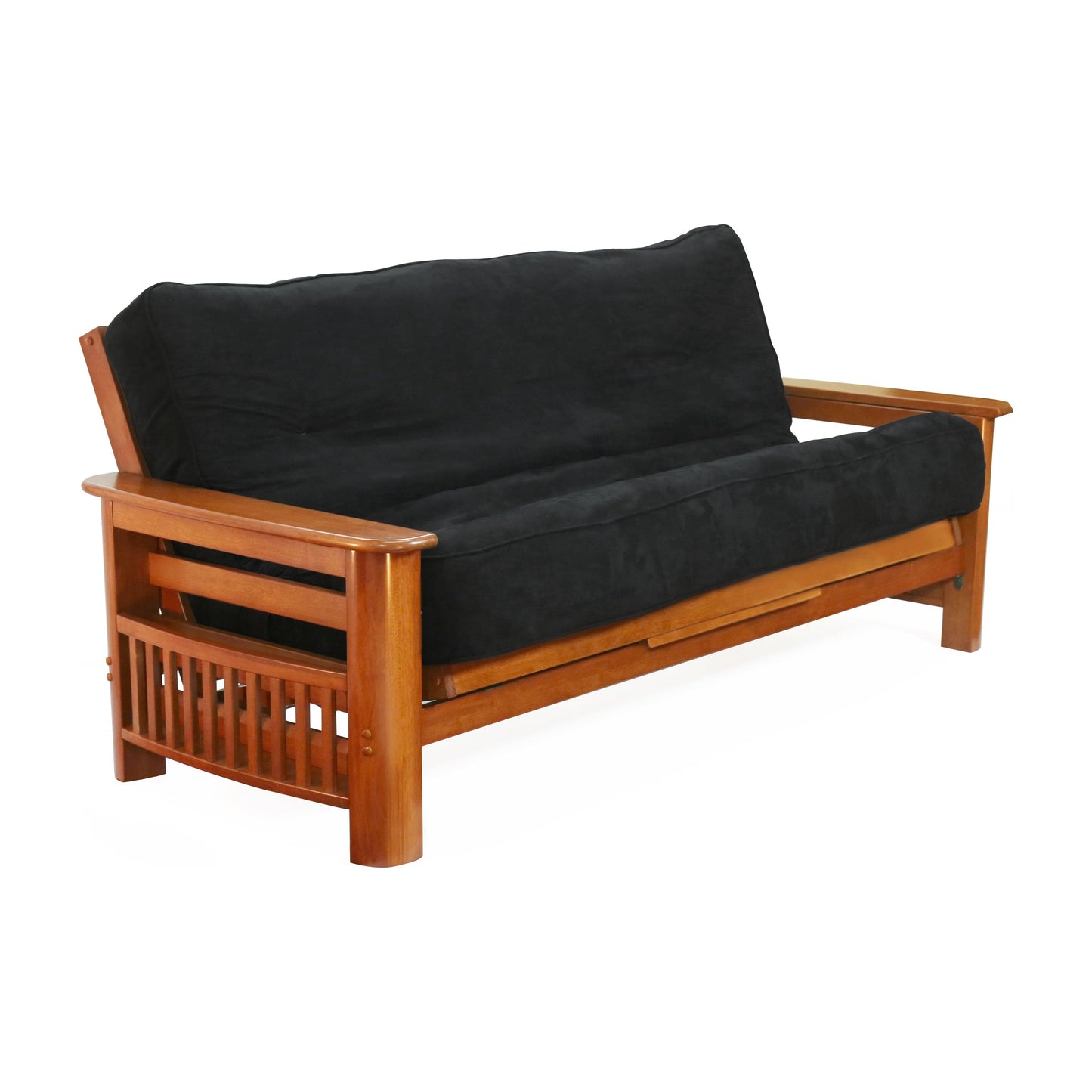 Night and Day Portofino Full Futon Frame in black walnut finish Cherry BA-POR-BMG-FUL-BWT-2