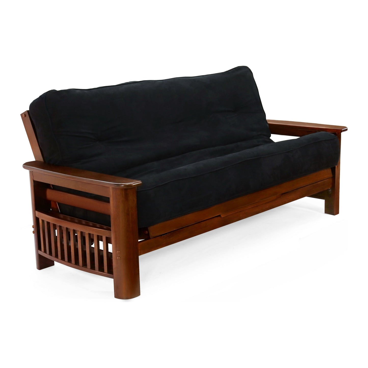 Night and Day Portofino Queen Futon Frame in black walnut finish Black walnut