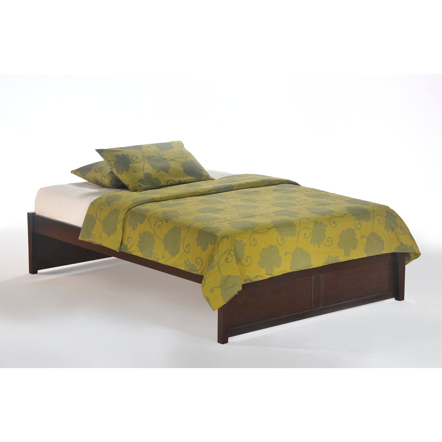 Night and Day Queen Basic Platform Bed in cherry finish (K Series)