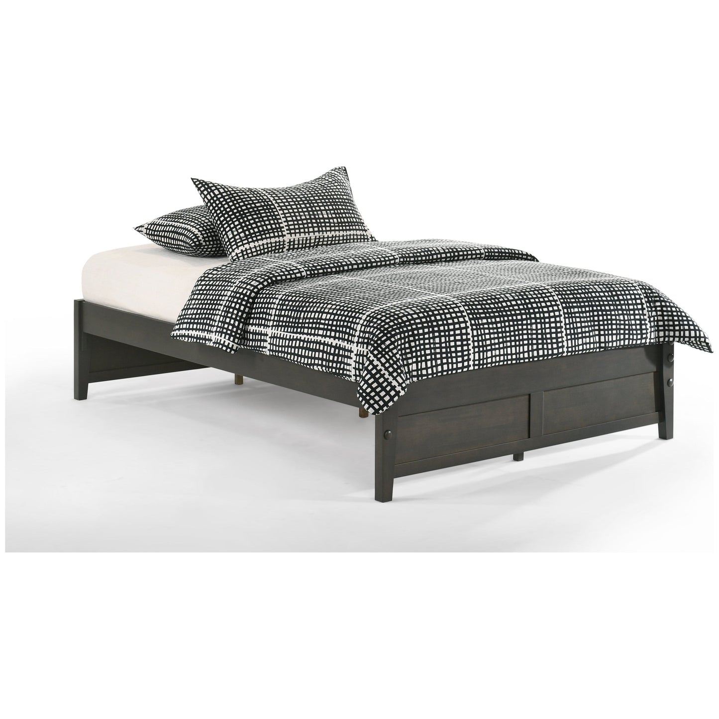 Night and Day Queen Basic Platform Bed in cherry finish (K Series)