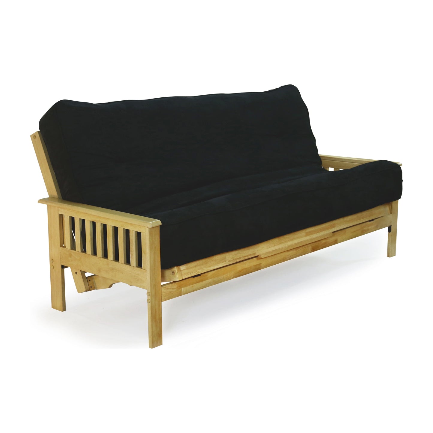 Night and Day Trinity Full Futon Frame in black walnut finish Natural BA-TRI-BMG-FUL-NA