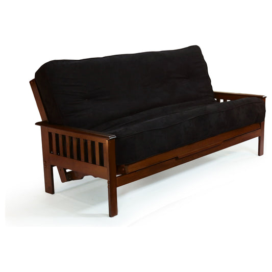 Night and Day Trinity Queen Futon Frame in black walnut finish