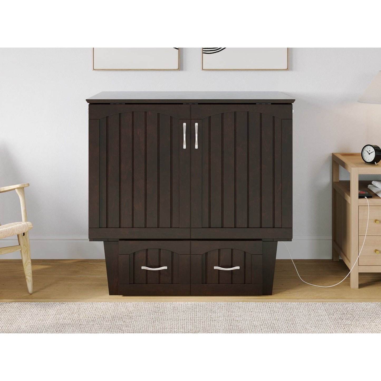 The Bedroom Emporium AFI Sydney Murphy Bed Chest Twin Espresso