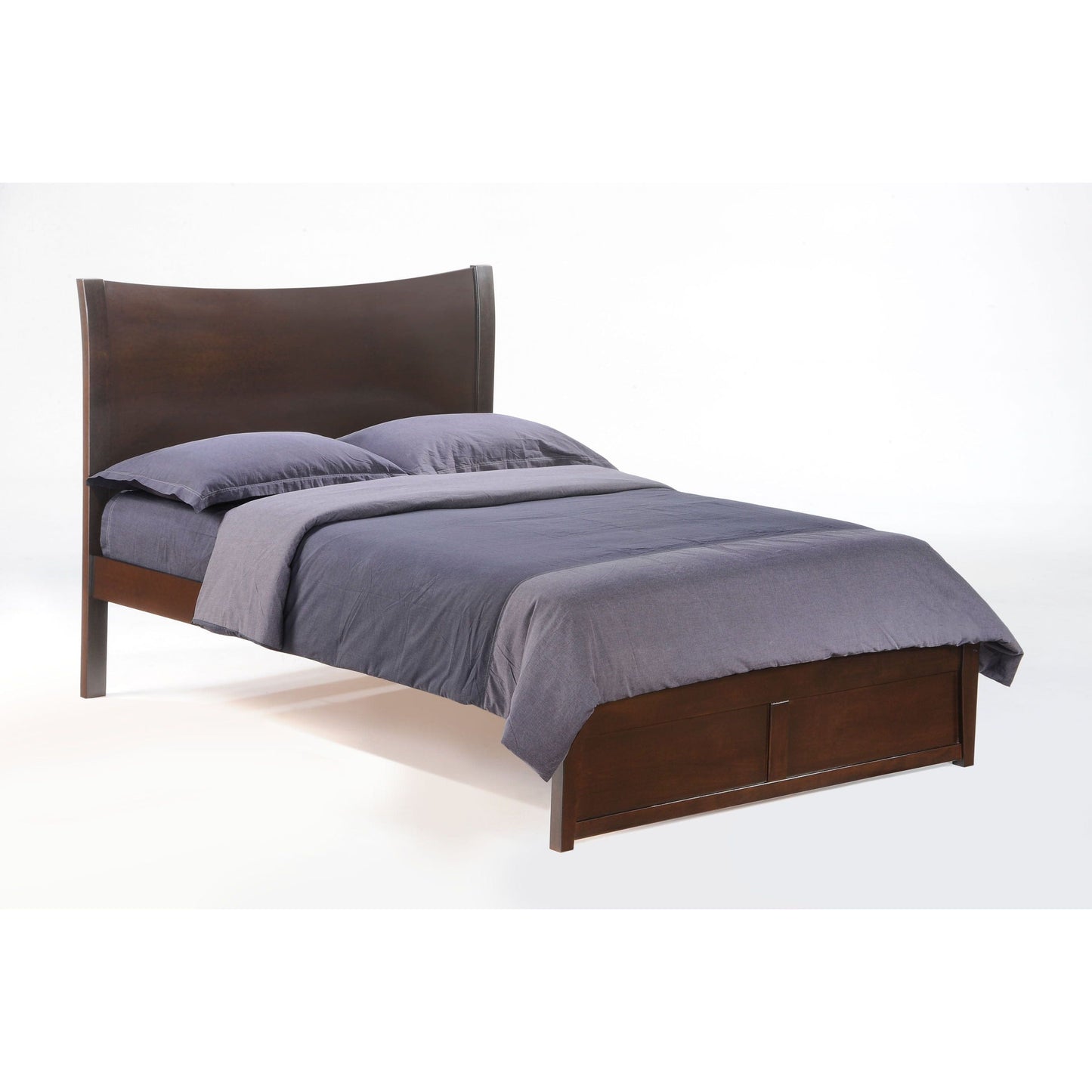 The Bedroom Emporium Full K Series Blackpepper Bed in cherry finish