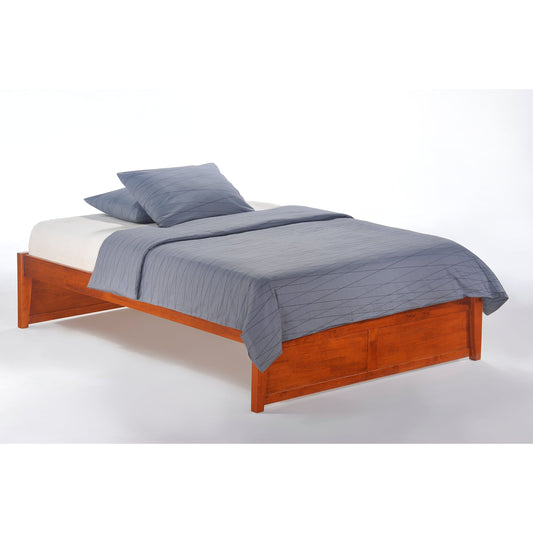 The Bedroom Emporium King Basic Platform Bed in chocolate finish (K Series)