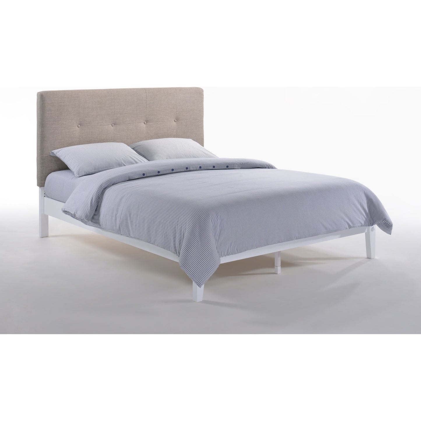 The Bedroom Emporium Paprika Twin Bed in Teal with White Finish Frame (K Series)