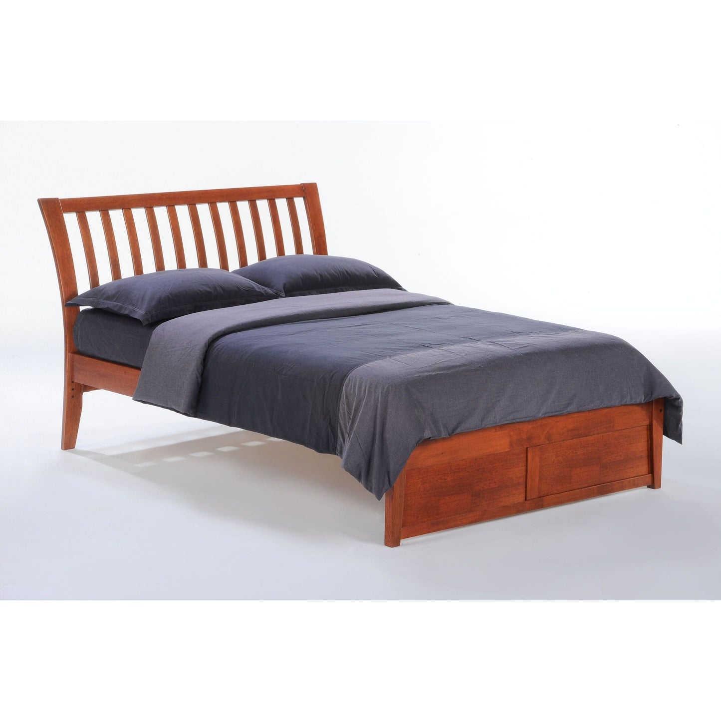 The Bedroom Emporium Twin K Series Nutmeg Bed in cherry finish Cherry NUT-PH-TWN-COM-K-CH