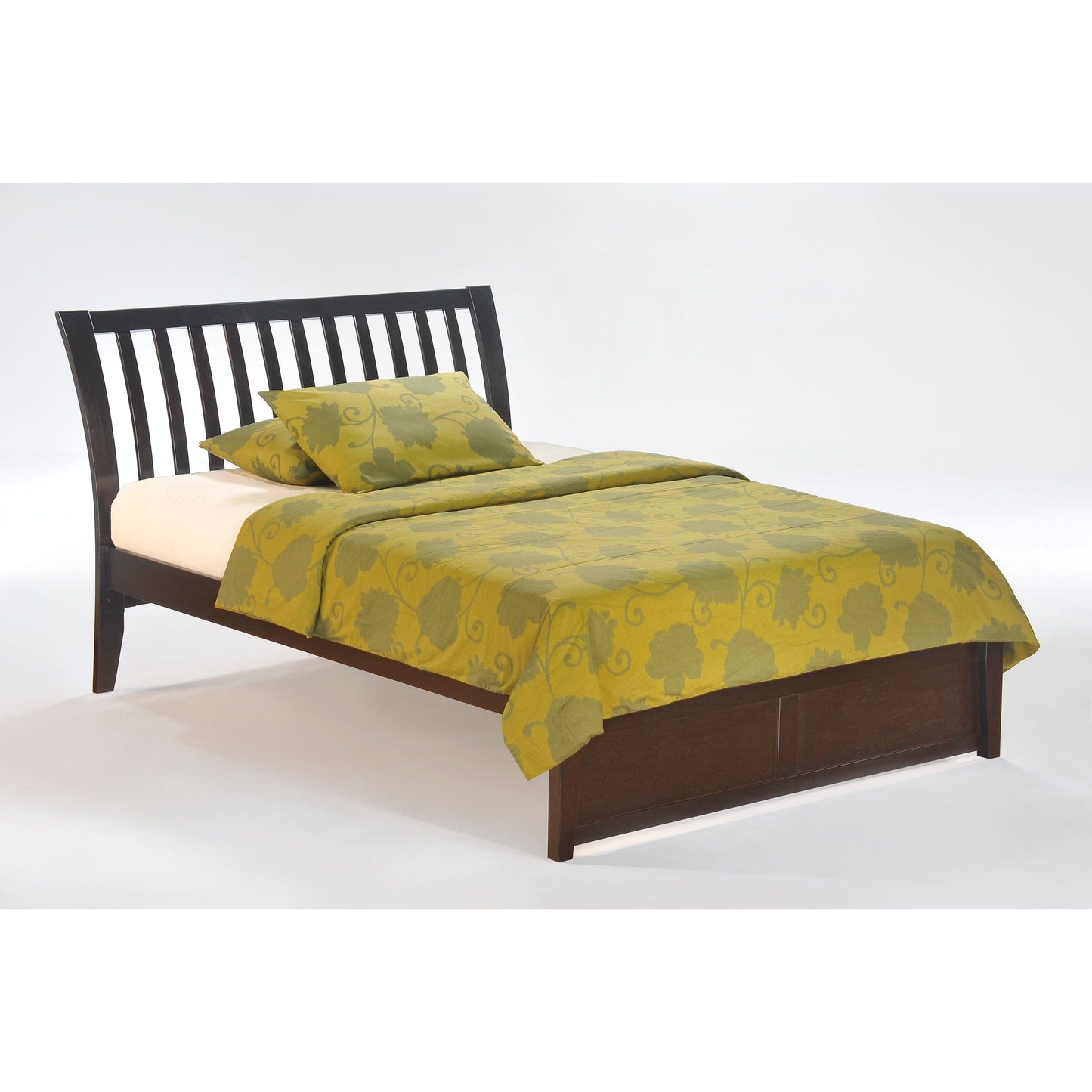 The Bedroom Emporium Twin K Series Nutmeg Bed in cherry finish Chocolate NUT-PH-TWN-COM-K-CHO