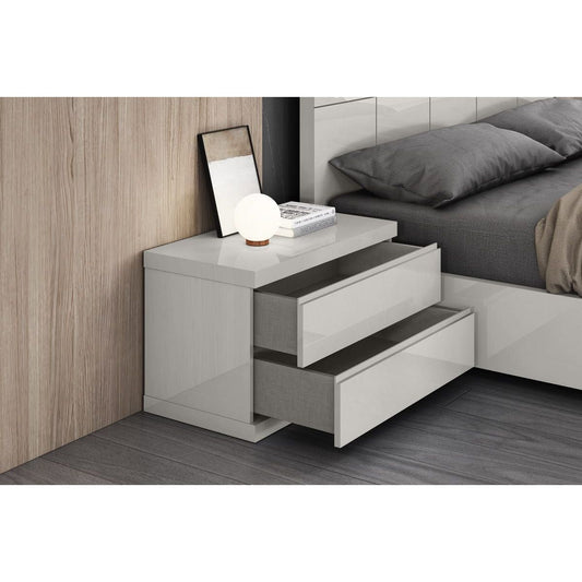 Whiteline Modern Living Whiteline Anna Night Stand Small Light Grey NS1207S-LGRY