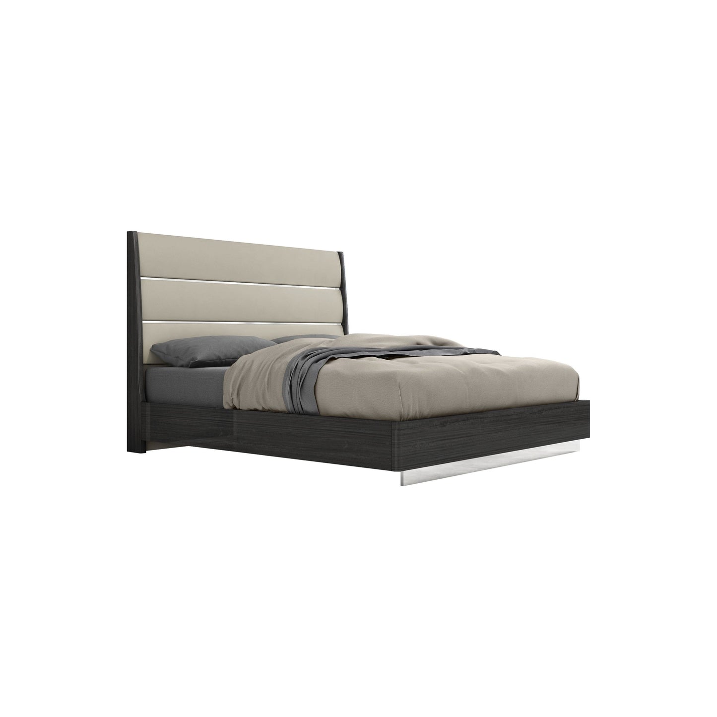 Whiteline Modern Living Whiteline Pino King Bed BK1752-DGRY/LGRY