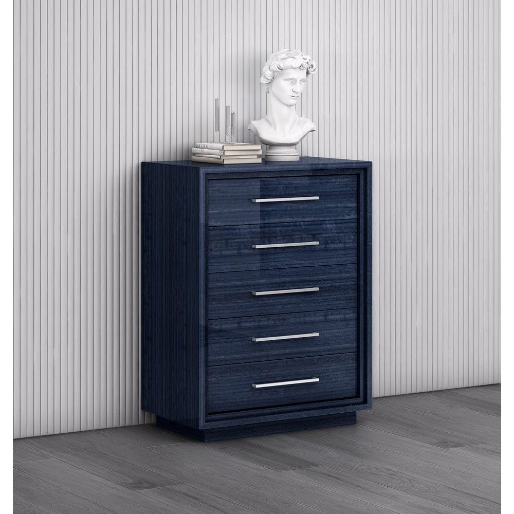 Whitelline Modern Living Alexander Chest of Drawers CD1937-BLU