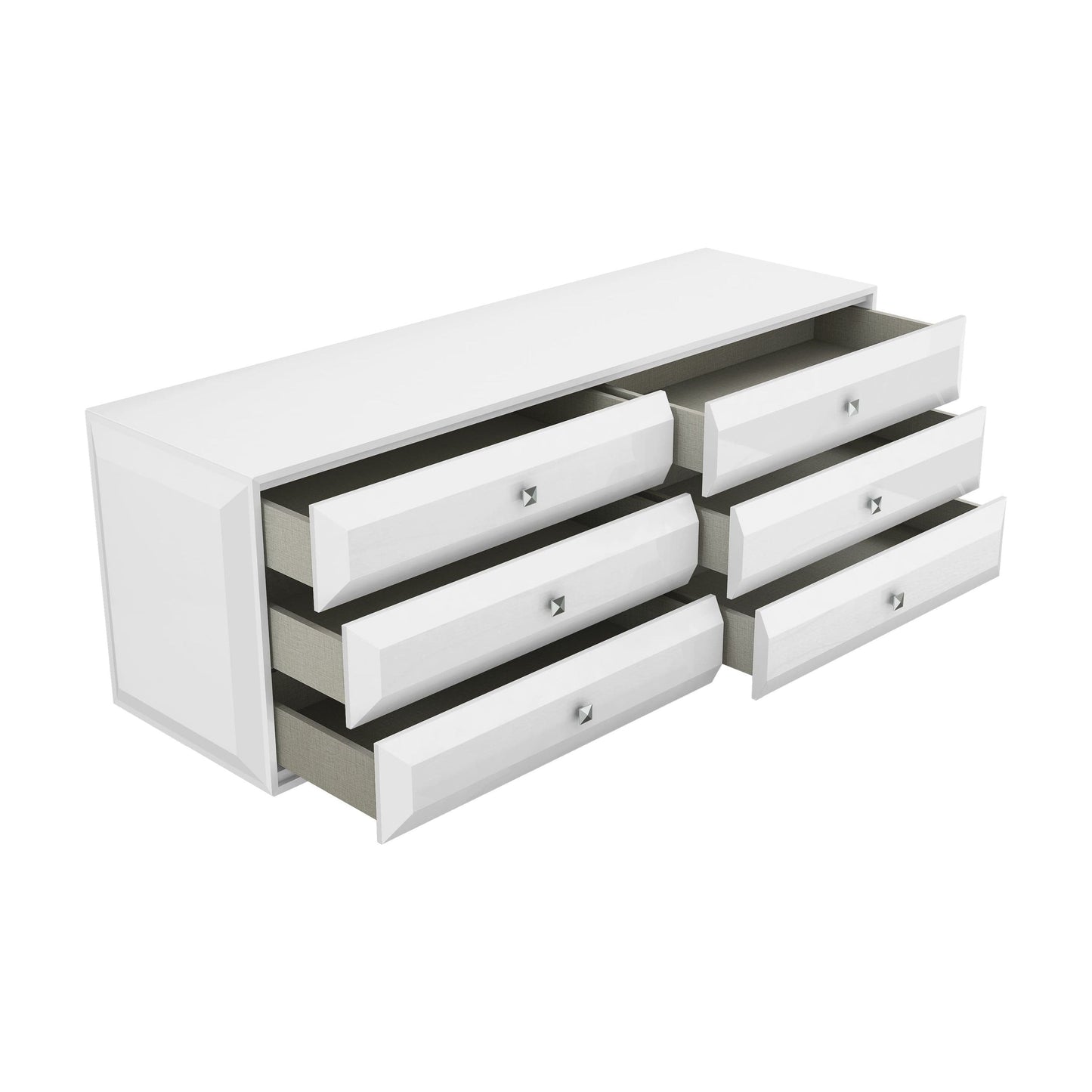 Whitelline Modern Living Whiteline Abrazo Dresser DR1356D-WHT