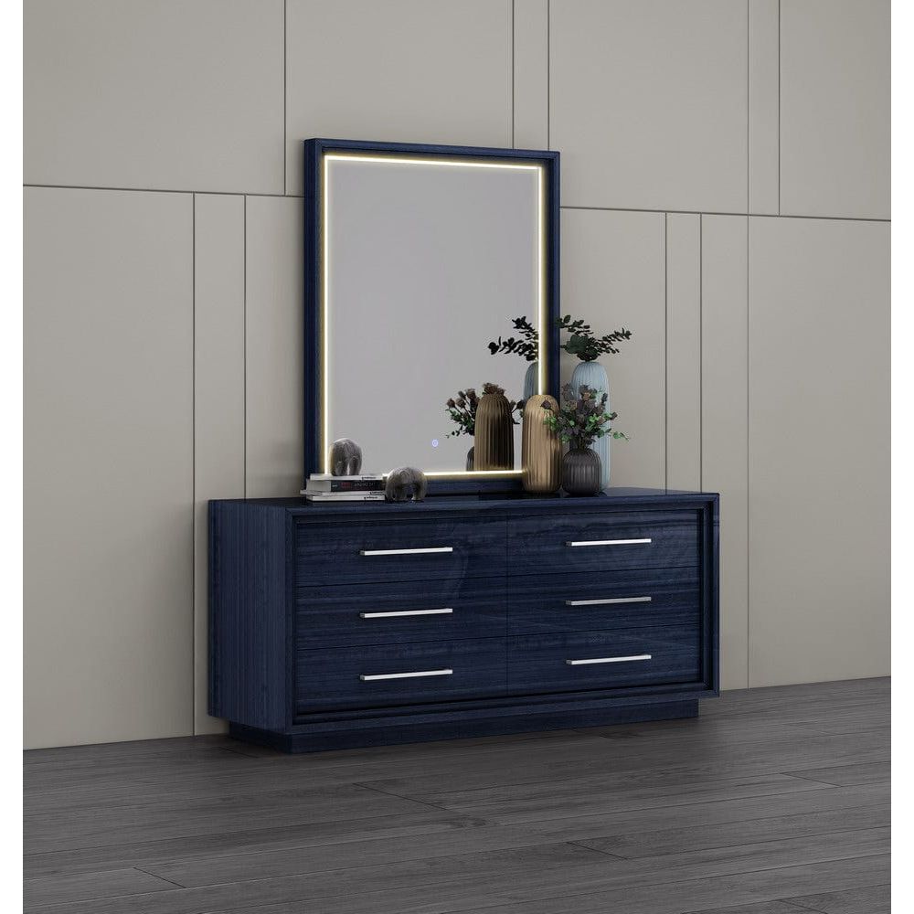 Whitelline Modern Living Whiteline Alexander Mirror MR1937-BLU