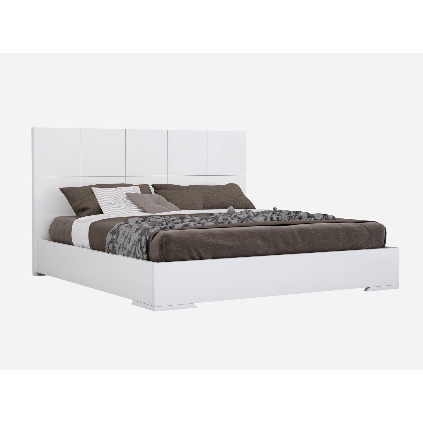 Whitelline Modern Living Whiteline Anna King Bed White BK1207-WHT