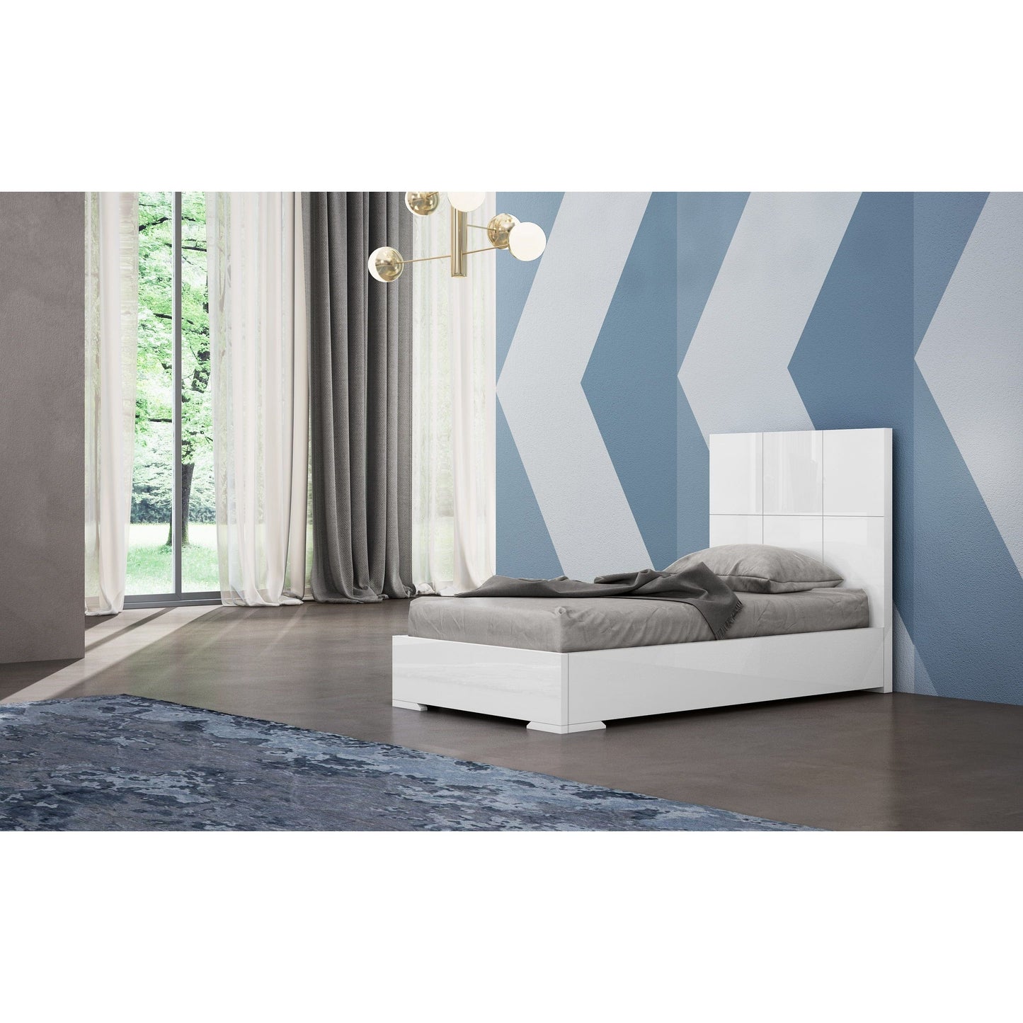 Whitelline Modern Living Whiteline Anna Twin Bed White BT1207-WHT