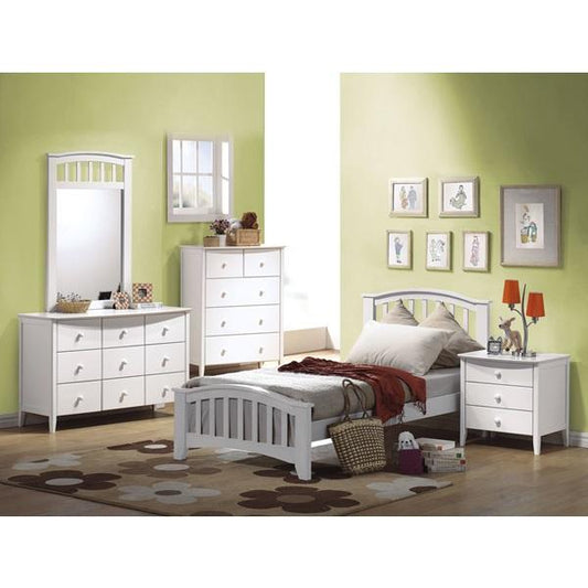 ACME Bed San Marino Twin Bed white