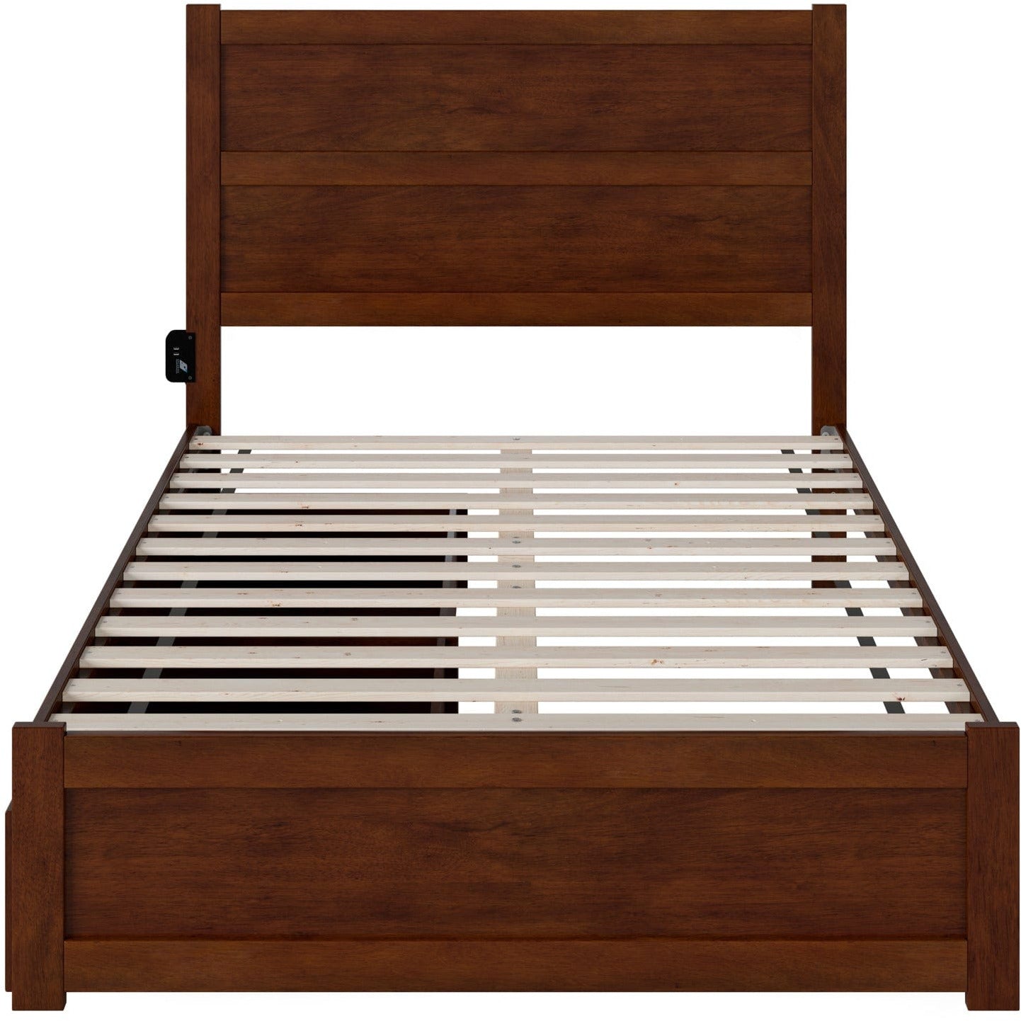 AFI Furnishings NoHo Full Bed with Footboard and 2 Drawers in Walnut AG9163334