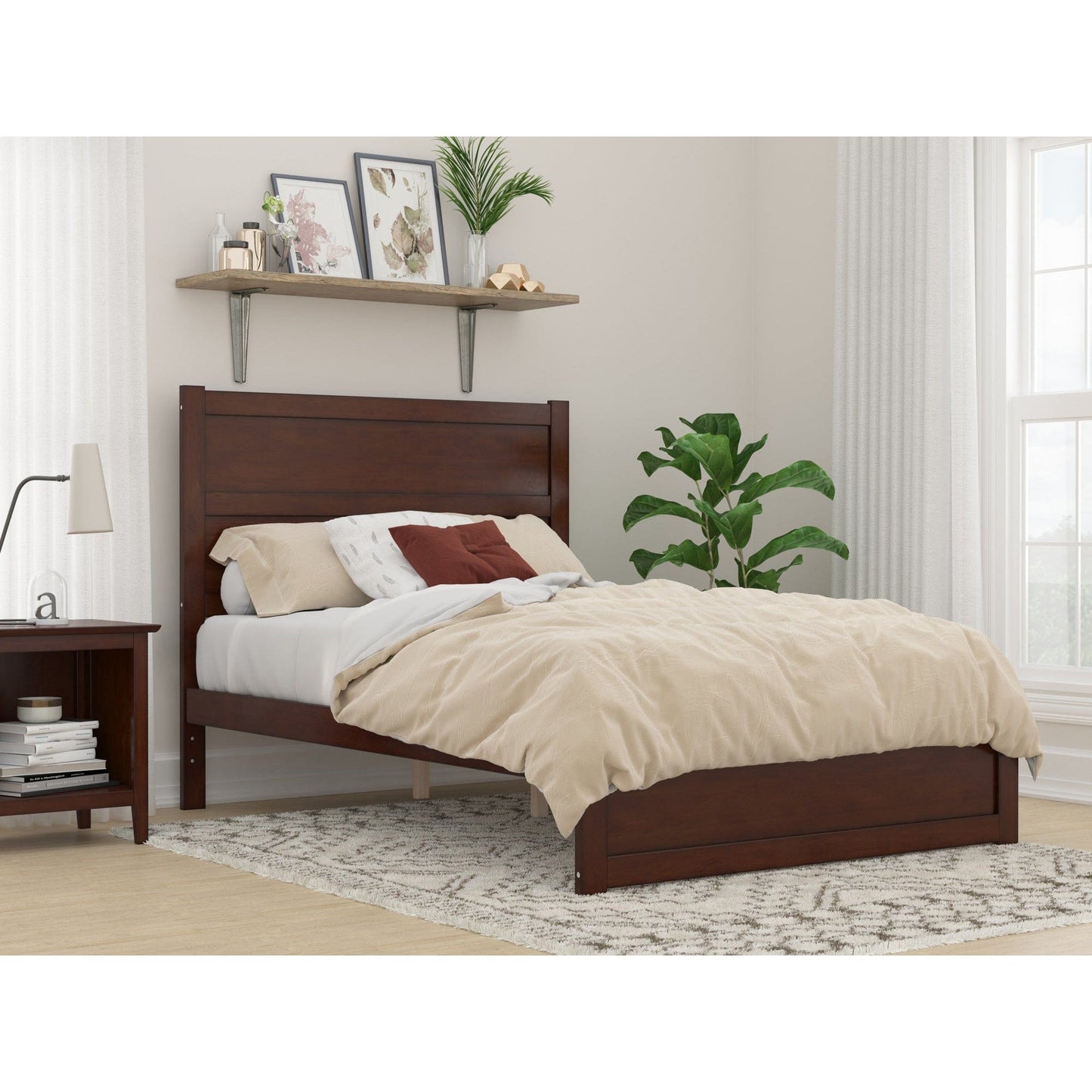 AFI Furnishings NoHo Full Bed with Footboard in Walnut AG9160034