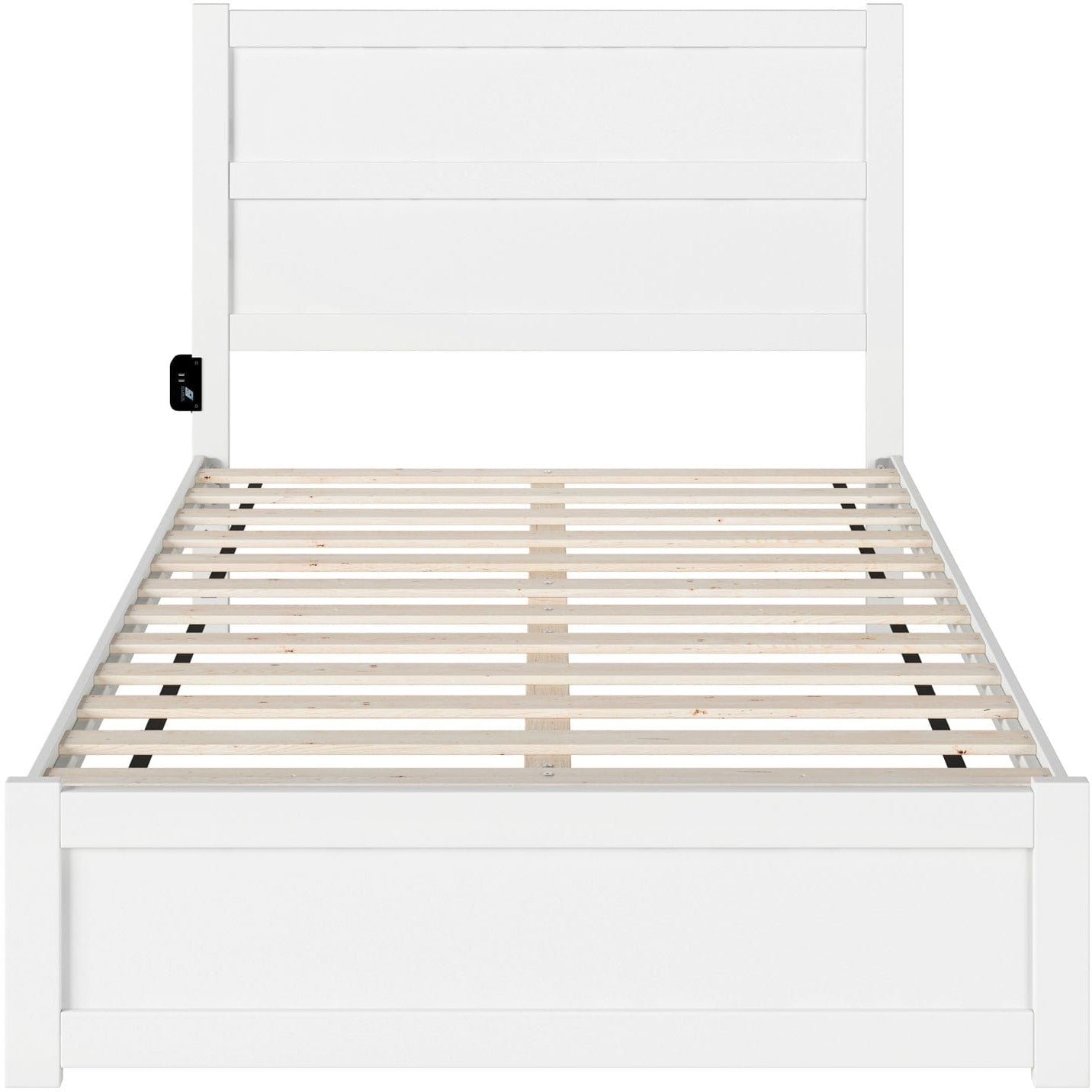 AFI Furnishings NoHo Full Bed with Footboard in White AG9160032