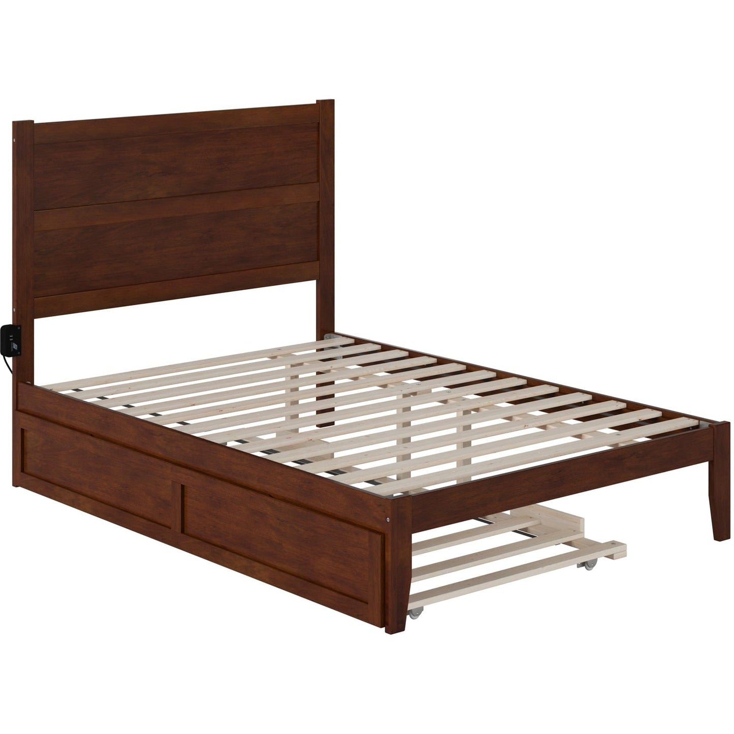 AFI Furnishings NoHo Full Bed with Twin Trundle in Walnut AG9111234