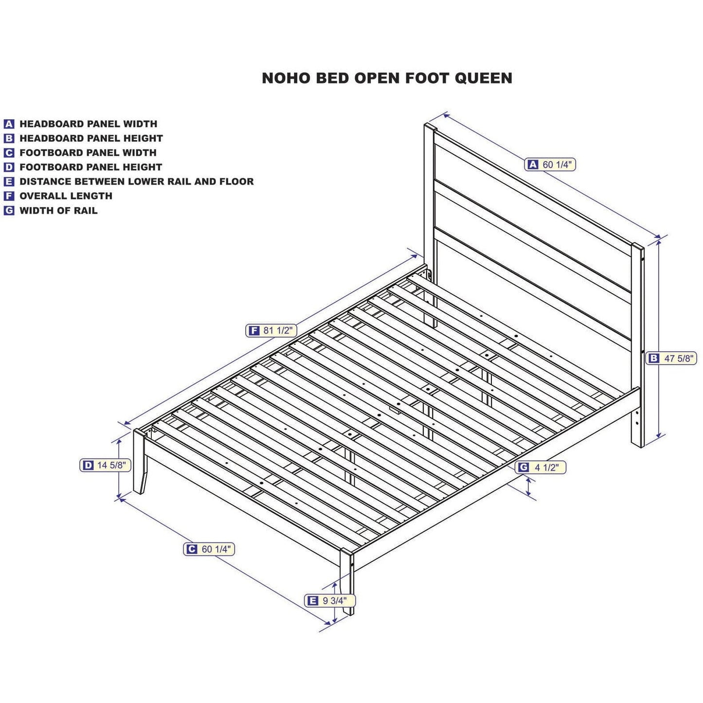 AFI Furnishings NoHo Queen Bed in White AG9110042