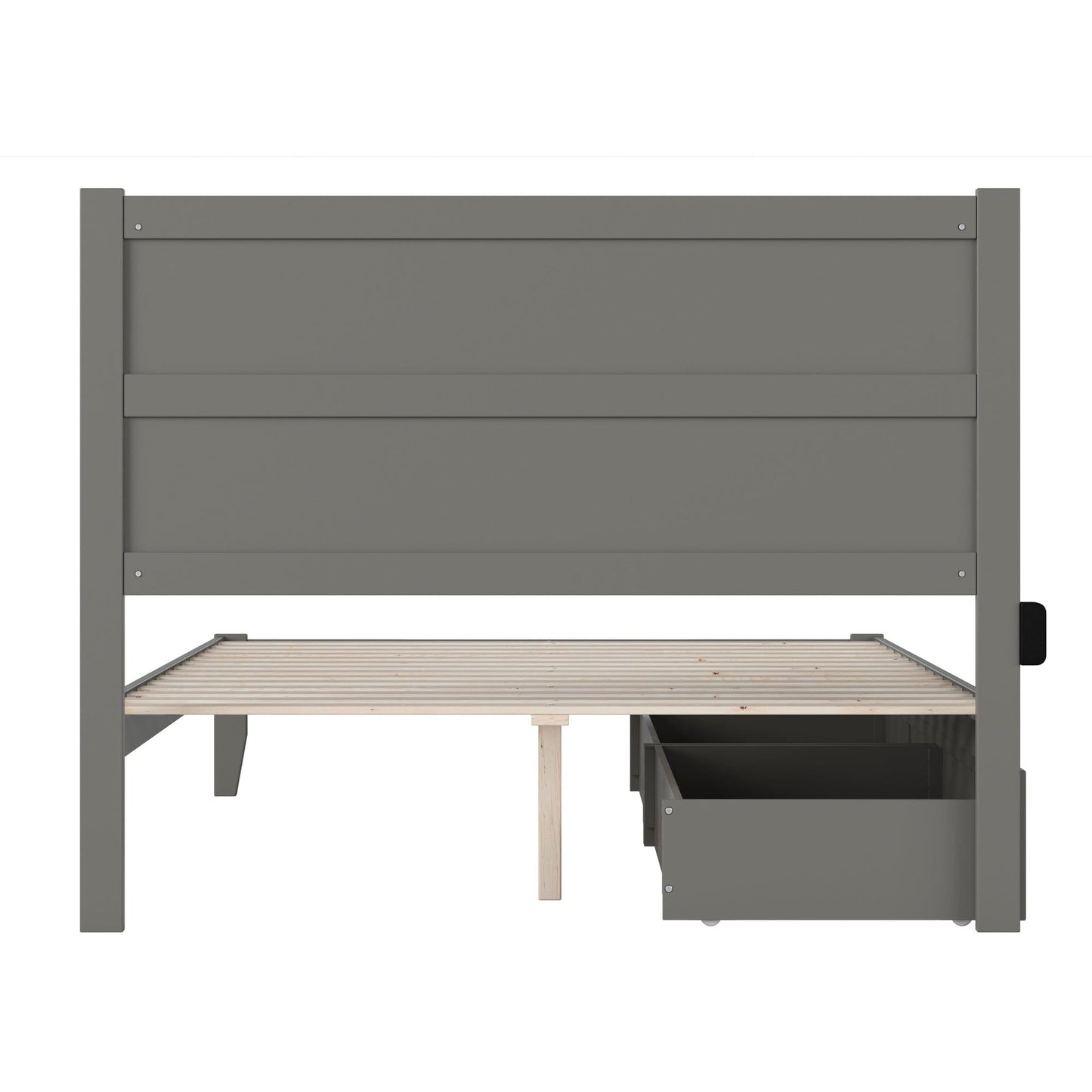 AFI Furnishings NoHo Queen Bed with 2 Drawers in Grey AG9113449