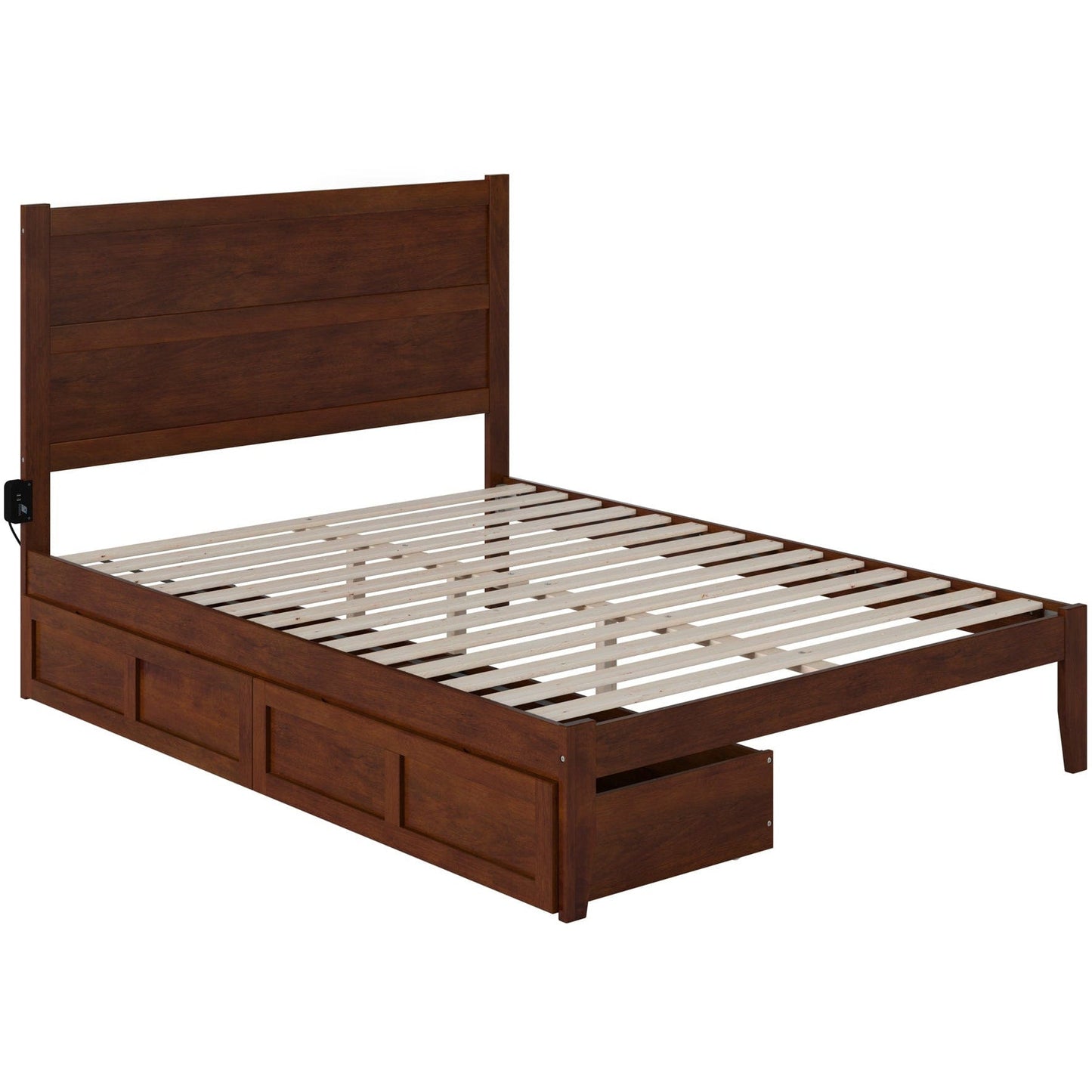 AFI Furnishings NoHo Queen Bed with 2 Drawers in Walnut AG9113444